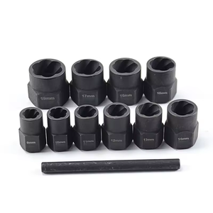 11pcs tác động Bolt & Nut Remover <span class=keywords><strong>Set</strong></span> extractor Sleeve <span class=keywords><strong>Set</strong></span> bị hư hỏng đông lạnh rỉ sét làm tròn bu lông ốc vít ốc vít chống trộm ổ cắm - Product Image 5