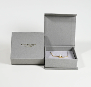 Luxury Magnetic Jewelry <b>Box</b> with Flip Lid Square Ring <b>Earring</b> Necklace Packaging Gift <b>Box</b> for jewelry brands - Product Image 3