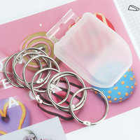 Leicht zu öffnender silberner runder Schlüssel ring 25mm Metall-Buchbinder ring für den Büro gebrauch Buch clips