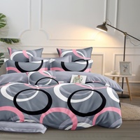 100% tissu polyester sergé imprimé floral doux pour la literie et les textiles de maison et pour les garçons et les filles