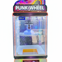 Machine à prix d'arcade à monnayeur, type tambour de jeu de bingo métallique, garantie 1 an, en anglais, mini lumière clignotante