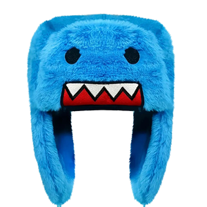 Gorro Unisex de Felpa Gruesa para Otoño e Invierno, Cálido y Lindo, con Protección para las Orejas, Tema Navideño, de Poliéster/Algodón para el Frío - Product Image 1