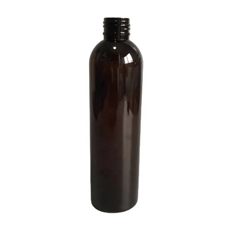 Botol plastik untuk perawatan rambut, botol plastik kosmetik bulat cosmo 8oz 250ml