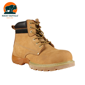 <span class=keywords><strong>Zapatos</strong></span> de trabajo duro de alta calidad de cuero genuino duradero de Rocky Buffalo para hombres Goodyear Welted EVA botas de seguridad cementadas - Product Image 1