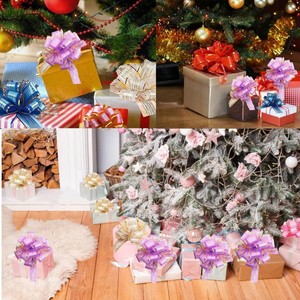 Oversized Pearlshine Solid Metallic Polypropylene <b>Pull</b> <b>Bow</b> Gift <b>Bow</b> for Wedding Birthday Anniversary Party Decoration - Product Image 5