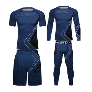 OEM Custom Printed Breathable Compression Shirt for Men Quick Dry UPF50 Eco-Friendly <b>BJJ</b> MMA Gym <b>Rash</b> <b>Guard</b> Long Sleeve - Product Image 2