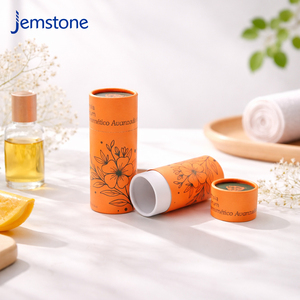 Custom Printed Eco Friendly Kraft Cardboard Essential Oil Paper Cylinder Packaging Loose Powder Perfume Paper Tube Packaging - Product Image 2