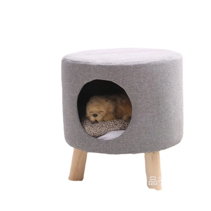 現代のペットハウス猫ベッド猫家具ペット家具ペットギフトかわいい猫ベッド犬小屋木製犬小屋屋外の家の装飾