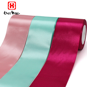 Ruban en satin polyester simple face de <span class=keywords><strong>74</strong></span> mm de large, vente en gros d'usine, rouleau de 25 yards pour emballage - Product Image 3