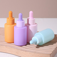 Flacon compte-gouttes à épaule plate 30 ml, finition mate, teinte personnalisée, pipette taille 20/400