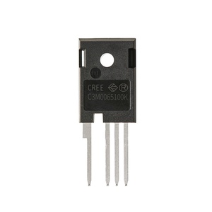 ผลิตภัณฑ์เซมิคอนดักเตอร์แบบแยกส่วน ทรานซิสเตอร์ FET, MOSFET แบบเดี่ยว, MOSFET SiC 1000V 65 มิลลิโอห์ม G3 SiC MOSFET TO-247-4 C3M0065100K - Product Image 1