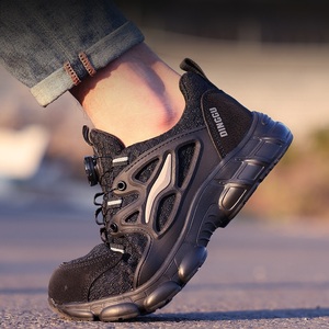 Chaussures de sécurité professionnelles ESING BJ062 pour hommes, respirantes, légères, avec embout en acier et tige en maille, pour usage en usine, toutes saisons - Product Image 3