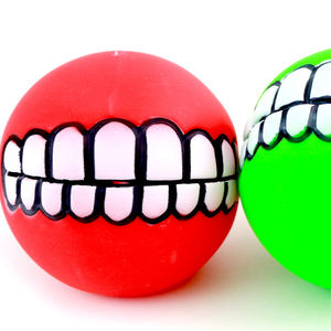 Juguete para Mascotas de Silicona TPR Resistente y Ecológico, Pelota de Hueso con Dientes de 7.5 CM, para Perros, Gatos y Animales Pequeños, Estilo de Dibujos Animados, Empaquetado en Bolsa - Product Image 5