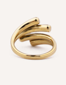 Anello in acciaio inossidabile dorato YXQ R235 - Product Image 2