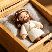 Poupée Jésus en peluche personnalisée, nouveau design, vente en gros, figurine religieuse douce, personnage biblique personnalisé, jouet en peluche pour collectionneurs et fans