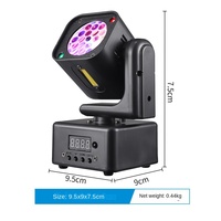Mini RGBW Sternenmuster-Kopfschüttelnde Bar-Beleuchtung Rotierende Ambiente-Lichtstrahlen Anpassbare Moving-Head-LED-Bühnenbeleuchtung 110-220V