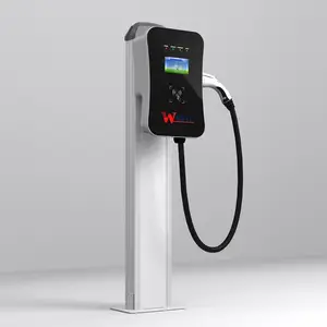 ईवी चार्जर फैक्टरी निर्माता Ocpp Mennekes प्रकार 2 32a 3 चरण 7kw 22kw Wallbox तेजी से बिजली चार्ज स्टेशन ईवी कार चार्जर