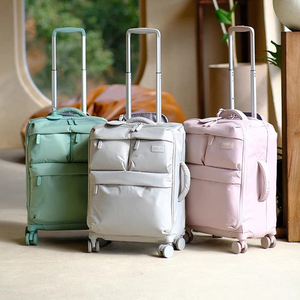 Nylon Luggage Women Trolly Roller Bag Quiet <b>Suitcase</b> High Value <b>20</b>-<b>Inch</b> Case Spinner <b>Suitcase</b> Luggage Trolley Bag - Product Image 3