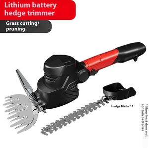 Tondeuse à haies multifonctionnelle rechargeable à batterie lithium en promotion pour jardin et arbres à thé, avec double lame de taille - Product Image 5