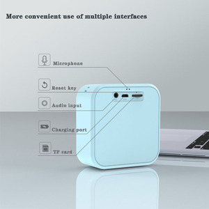 <span class=keywords><strong>A70</strong></span> Mini Altavoz Bluetooth inalámbrico USB 5V, tarjeta, Radio con LED indicador de estado con cordón ordenador portátil Subwoofer de sonido - Product Image 6