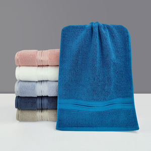 ผ้าขนหนูผ้าฝ้ายแท้หนา 35x75 ซม. สีพื้น นุ่ม ซึมซับดี ผ้าขนหนูของขวัญสำหรับใช้ในบ้าน ปรับแต่งโลโก้ได้ - Product Image 4