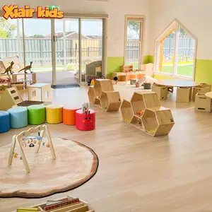 Xiair幼儿教室家具设计幼儿园和学龄前幼儿图书馆实木学前家具套装