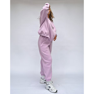 Felpa oversize lilla maglione Loungewear Pea Street Logo - Product Image 1