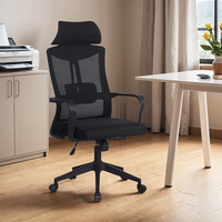 Chaise de bureau à dossier en maille réglable en hauteur, avec structure métallique, design durable, idéale pour les bureaux et les immeubles de bureaux - Meilleures ventes