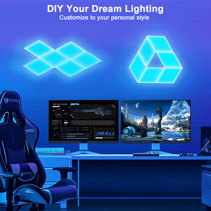 Pannelli Luminosi a Nido d'Ape con Forma di Diamante, Moderni, Colorati, Controllabili tramite App, per Soggiorno, Produzione Diretta - Product Image 4