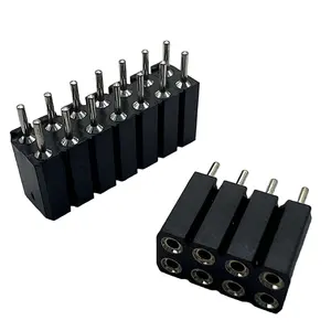 Machine Vrouwelijke Header Nieuwste 2.0Mm Vertinde Brassh2.8 L7.4 Rechte Enkele Rij 14Pconnector Accessoires Machinaal Bewerkte Vrouwelijke Header