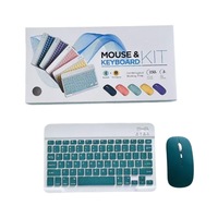 RGB LED aydınlatmalı için yeni fabrika Ultra ince kablosuz oyuncu klavye fare üçlü Set takım Tablet USB tip-c taşınabilir