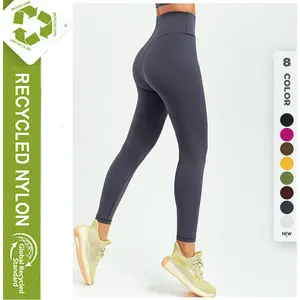 CK5858 Celana Yoga Daur Ulang Baru Musim Semi 2022 Celana Ketat Fitness Olahraga Lari Legging Yoga Pinggang Tinggi