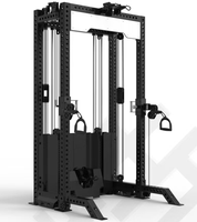 Equipo de Gimnasio Multifuncional con Polea para Ejercicios de Dorsal y Crossover, Máquina con Selección de Carga por Pin - Admite Tamaño Personalizado