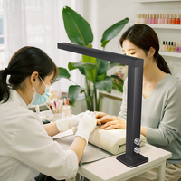 Lampe de bureau demi-lune légère avec télécommande et pince pour téléphone portable, idéale pour les extensions de cils, le nail art, le tatouage et les soins de la peau