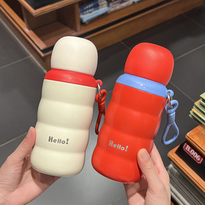 316 Stainless Steel <b>Insulated</b> <b>Mug</b> 500ml Double Wall Vacuum Travel Cup With Carrying Strap For Outdoor Use - Product Image 1