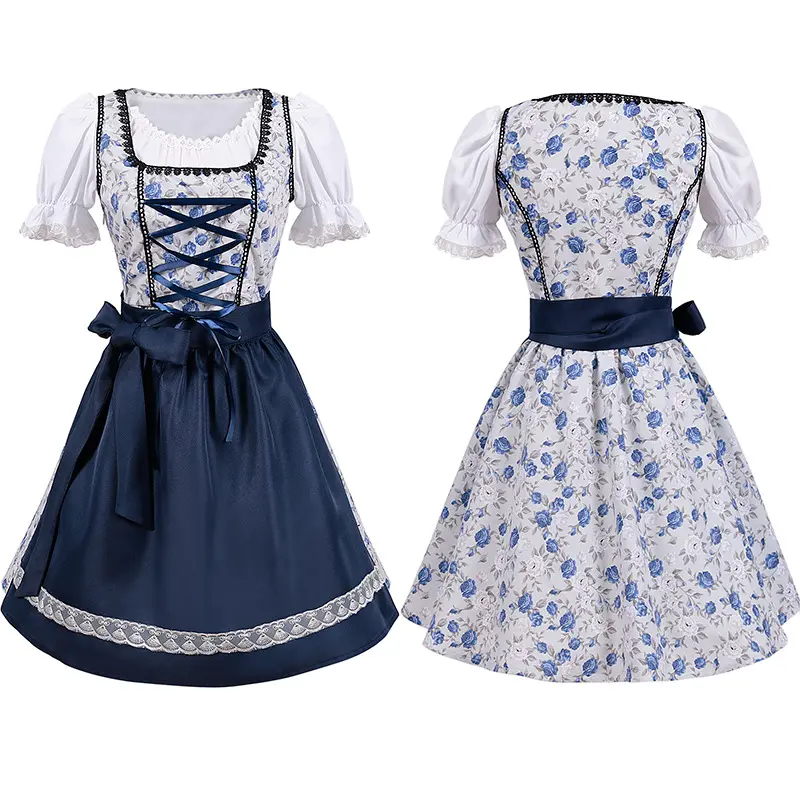 Chất Lượng Cao Truyền Thống Bavaria Oktoberfest Bia Cô Gái Hầu Gái Trang Phục Dirndl Waitress wench Ăn Mặc Nữ Âm Nhạc Lễ Hội Quần Áo