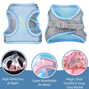 Correas y arneses personalizados para mascotas con diseño reflectante tipo chaleco - Product Image 2