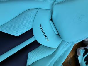 Housses de siège auto personnalisées bleu Tiffany pour Lamborghini - Product Image 3