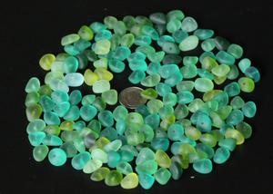 Lote de 20 piezas de cristal de playa de mar con Centro perforado verde <span class=keywords><strong>lima</strong></span> verde azulado turquesa Aqua <span class=keywords><strong>para</strong></span> joyería <span class=keywords><strong>para</strong></span> pulseras de moda - Product Image 2