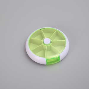 Petite boîte à pilules <span class=keywords><strong>hebdomadaire</strong></span> rotative en plastique personnalisée en gros pour le stockage de médicaments - Product Image 6