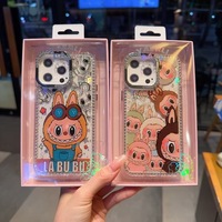 Usine Chaude Charmes Labubu Grand Dans L'énergie Téléphone étui pour iphone 16 Plus 15 Pro Max 17 Air Mignon Dessin Animé TPU PC Couverture de Téléphone