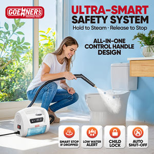 248 ° F/120 °   Nettoyeur Vapeur Portable Professionnel Haute Pression 3,5 bars 54oz/1600ml pour Voiture, à Main, Haute Température - Product Image 3