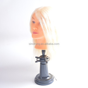 Équipements de Salon Femmes Naturel Cheveux Humains <span class=keywords><strong>Mannequin</strong></span> Tête Coiffeur <span class=keywords><strong>Mannequin</strong></span> Tête de Formation - Product Image 6