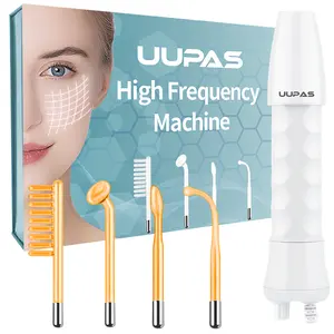 UUPAS Portable High Frequency Facial Wand 4 in 1 Skin Care High Frequency Therapy Machine