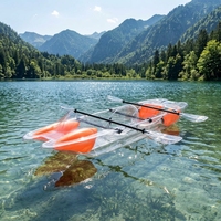 Kayak transparent en polycarbonate, kayak à fond transparent, kayaks de randonnée, canoë transparent