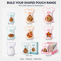 Logotipo de pedido SpoutUV Holographic Mylarbag Zip Reutilizable Biodegradable Breakfast Cereal Candy Packaging Bolsa de plástico con ventanas