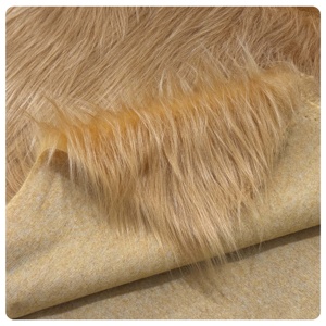 Mềm Ấm Dài đống Faux Fur vải cho bọc chăn Thủ công mỹ nghệ tùy chỉnh màu sắc có sẵn thấp moq nhà sản xuất - Product Image 1