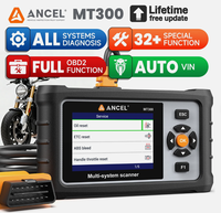 ANCEL MT300 Lettore di Codici per Moto BMW, Strumento Diagnostico Completo per Motore e ABS con Funzioni Speciali Auto VIN, WIFI e USB