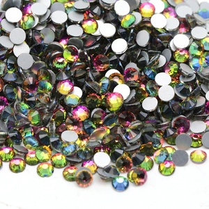 Pierres <span class=keywords><strong>de</strong></span> cristal à dos plat, arc-en-ciel, mélange <span class=keywords><strong>de</strong></span> strass en verre rond, grand <span class=keywords><strong>paquet</strong></span> pour bricolage - Product Image 1