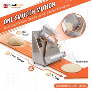 Machine à étaler la pâte commerciale en acier inoxydable avec rouleaux en résine de qualité alimentaire pour boulangerie et pizzeria - Product Image 5